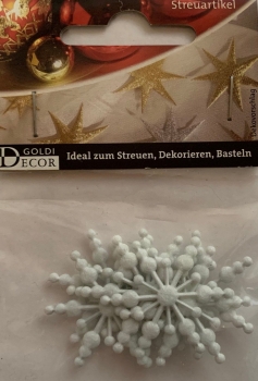 Filz-Eisblume, Eiskristall, weiss